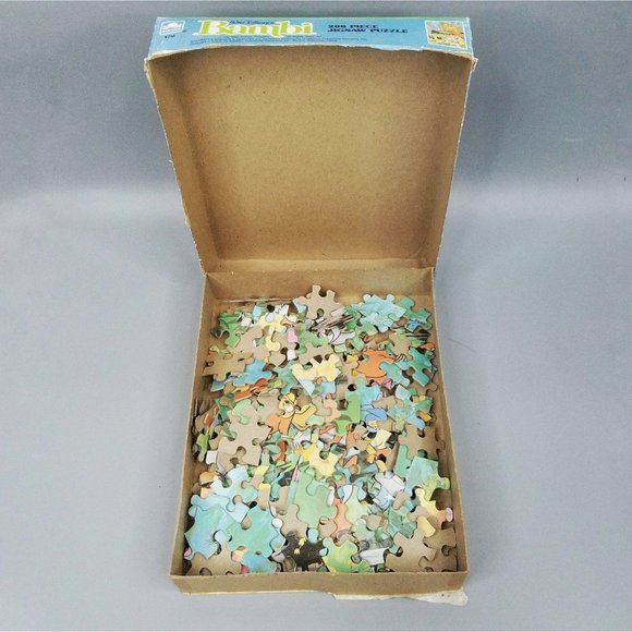 Vtg Golden Disney Bambi Jigsaw Puzzle 200 Pc - Picture 4 of 9